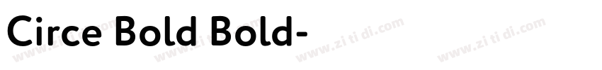 Circe Bold Bold字体转换